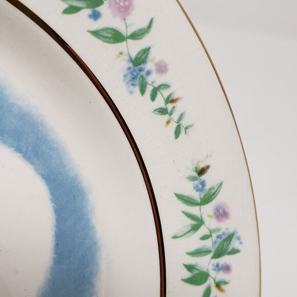 1975 Avon Gently Moments Goose + Gosling Gold-Trimmed Christmas Plate - Picture 3 of 7